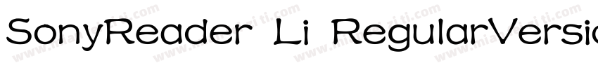 SonyReader Li RegularVersion 23GB字体转换